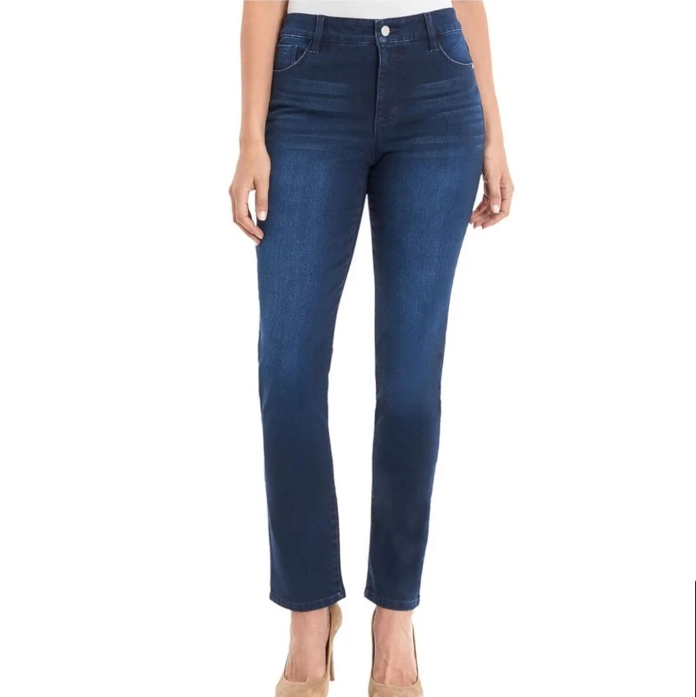 Bandolino super stretch straight amy leg jeans - Picture 1 of 3